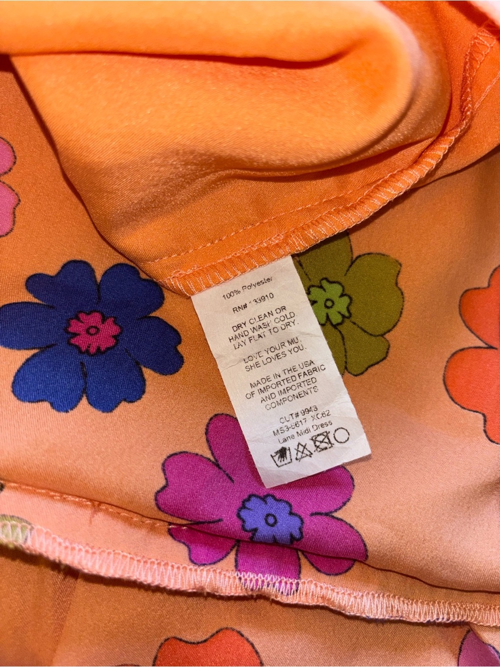 Show Me Your Mimi Poppin Poppy Orange Lane Floral Midi Dress - Picture 7 of 10